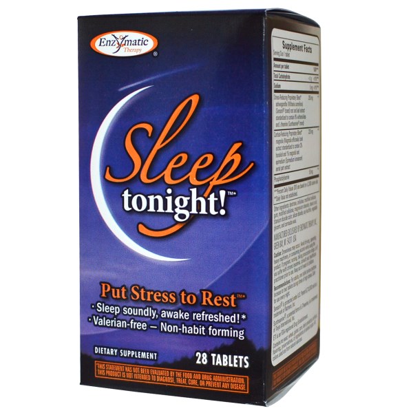 Sleep Tonight from Ezymatic Therapy has been clinically proven to reduce stress hormones and promote a healthy night's sleep..